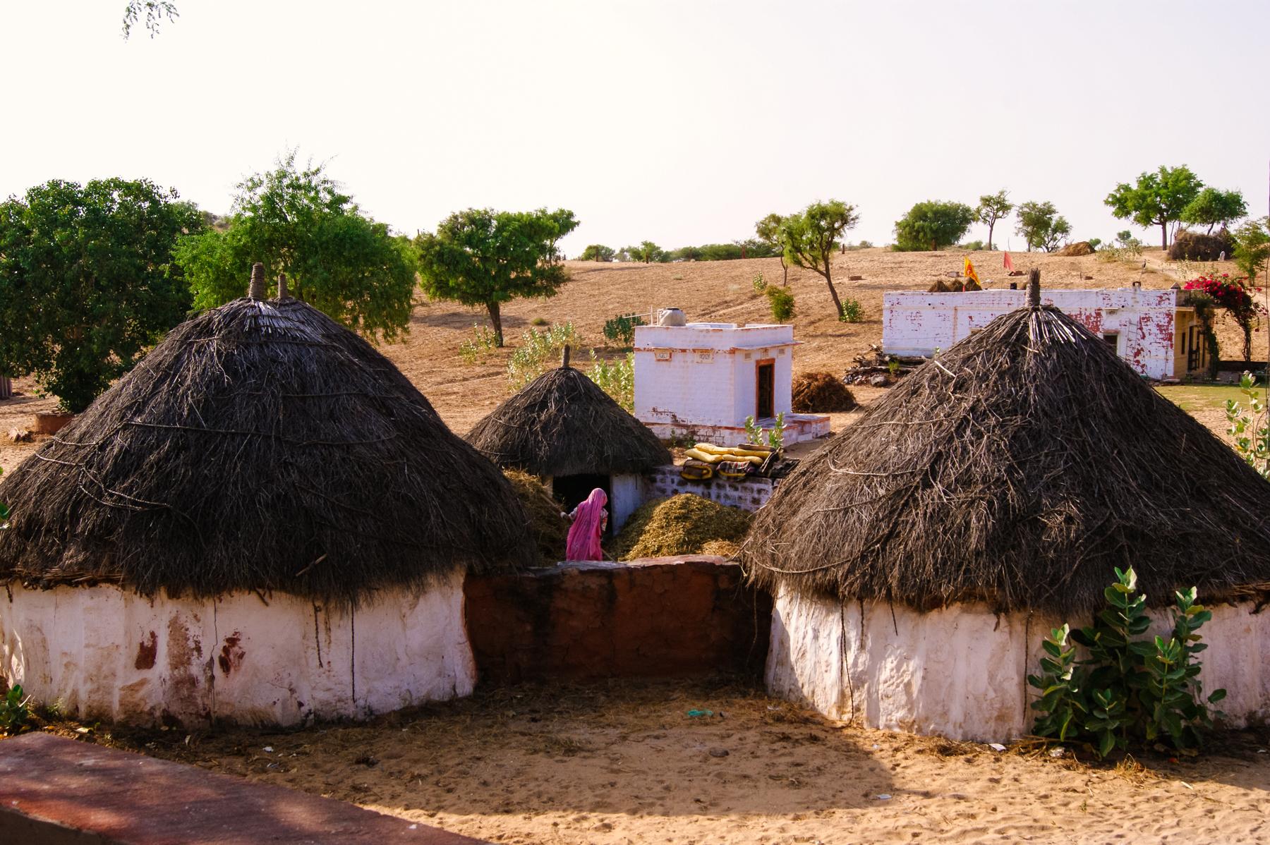 I went to the house of an Indian family in the middle of the desert